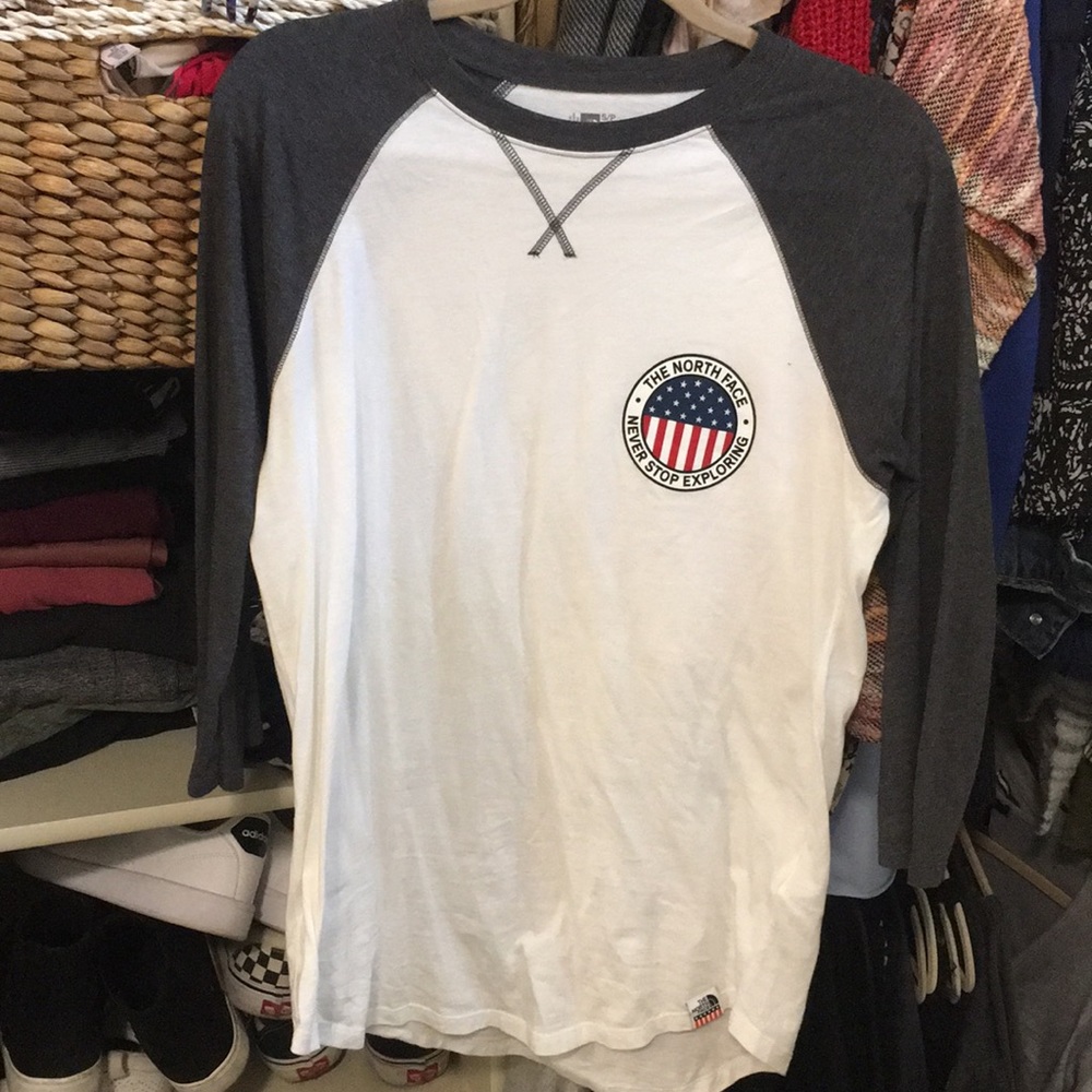 North face baseball tee